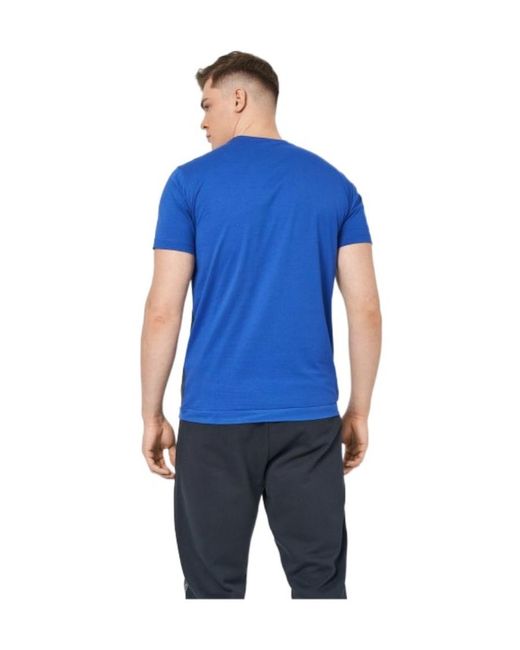 Emporio Armani Blue Short-Sleeved T-Shirt With Round Neck And Short Sleeves for men