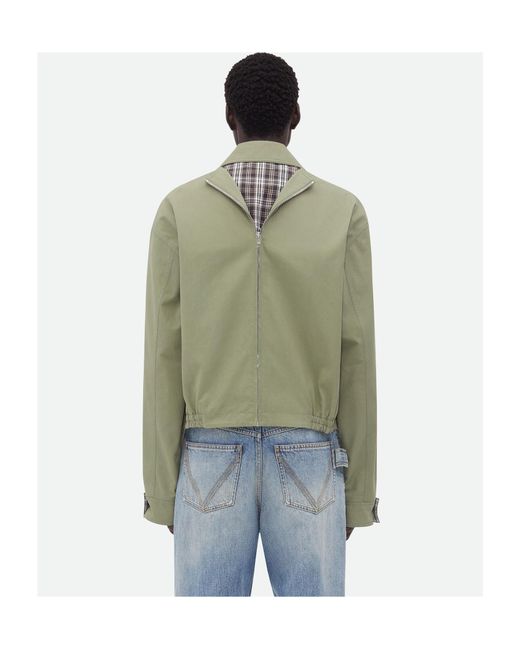 Bottega Veneta Blue Light Cotton Twill Blouson for men
