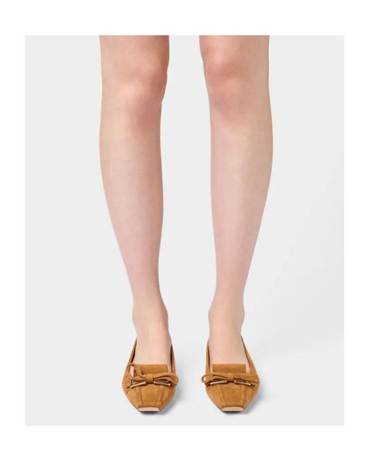 Roger Vivier Brown Virgule Ballerinas
