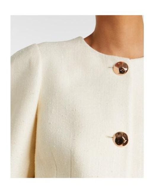 Gabriela Hearst Natural Daelan Silk And Wool Blazer