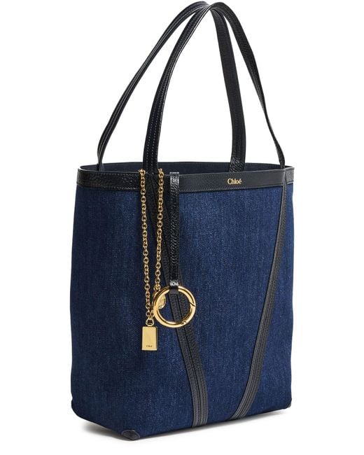 Chloé Blue Spin Denim Tote Bag