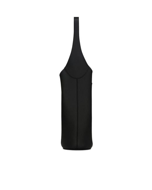 Saint Laurent Black Le 5 À 7 Logo Plaque Shoulder Bag
