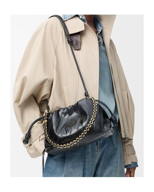 Loewe Black Medium Flamenco Purse