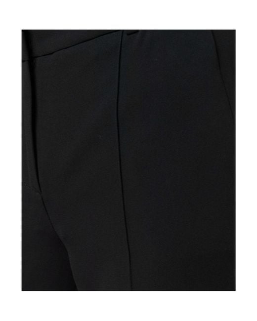 Michael Kors Black Pleated Cropped Trousers