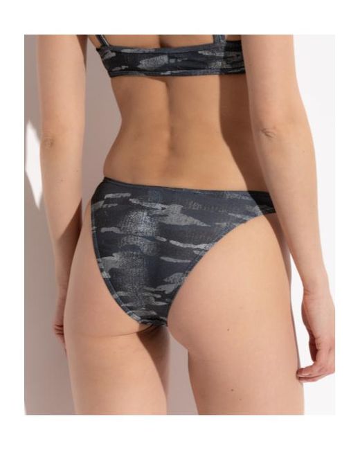 DIESEL Blue Cut-Out Logo Swimsuit Bottoms