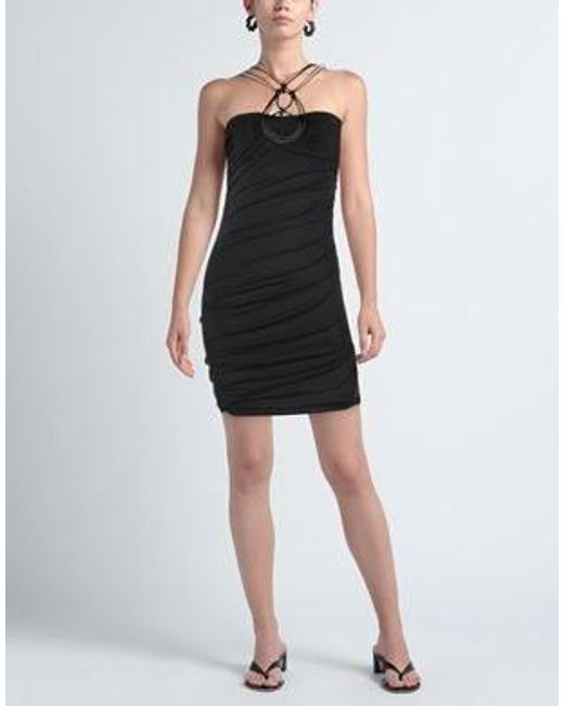 Isabel Marant Black Solid Sleeveless Slim-Fit Dress