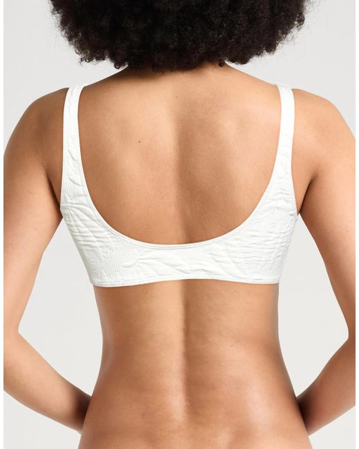 Farm Rio White Bikini Top