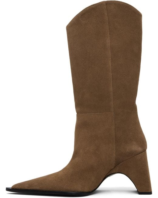Coperni Brown Cowboy Bridge Boots