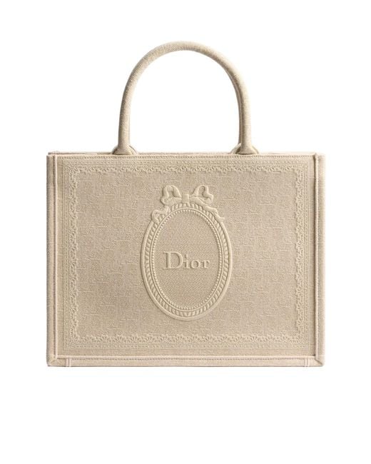 Dior Natural Medium Book Tote With Strap