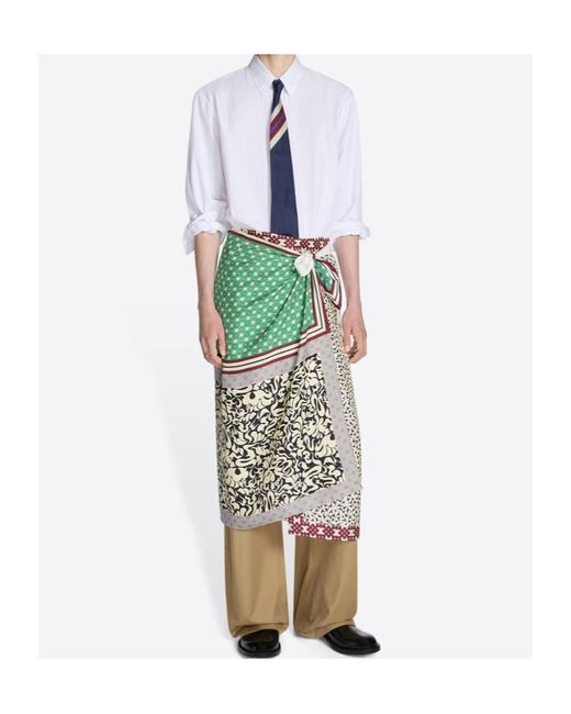 Dries Van Noten Blue Pointed Tie for men