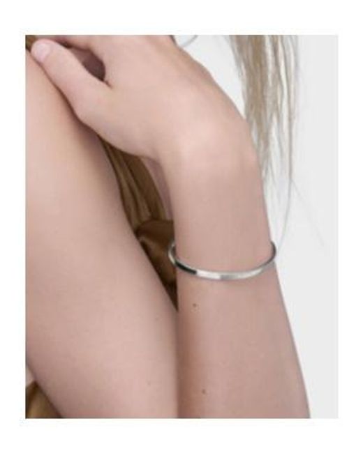 Maison Margiela White Logo Reference Cuff Bracelet