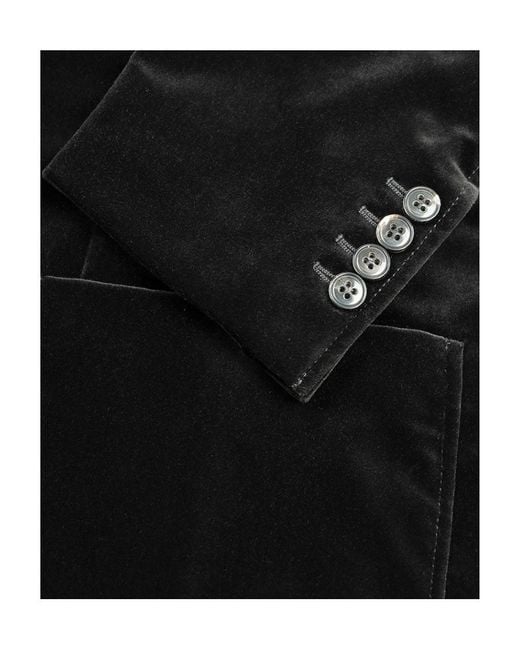 Armani Collezioni Black Single-Breasted Blazer for men