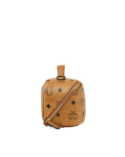 MCM Brown Ottomar Small Toiletry Bag for men