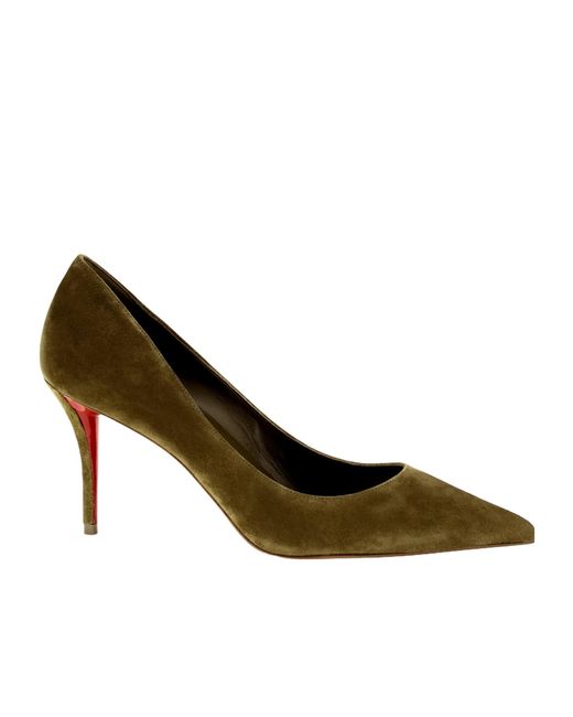 Christian Louboutin Green Miss Z Heeled Pumps