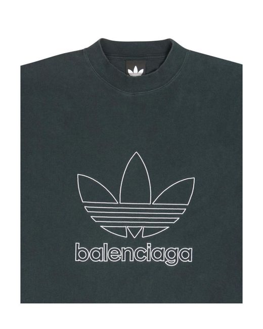 Balenciaga Black T-Shirt Adidas Oversize for men