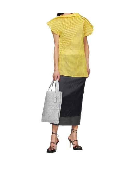 Issey Miyake Gray Prism Plus Tote Bag