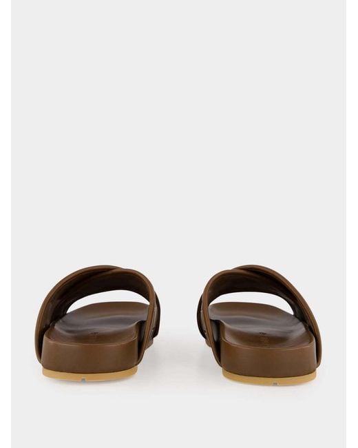 Bottega Veneta Brown Cross-Over Sandals for men