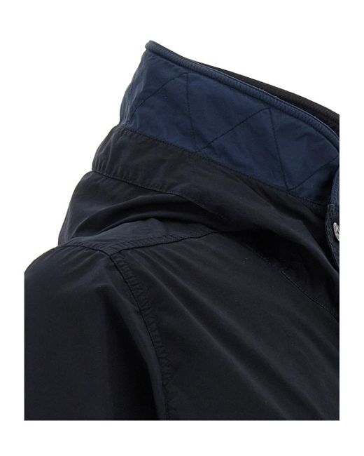 Stone Island Blue 'Light Compact Touch Poly-Tc' Parka for men