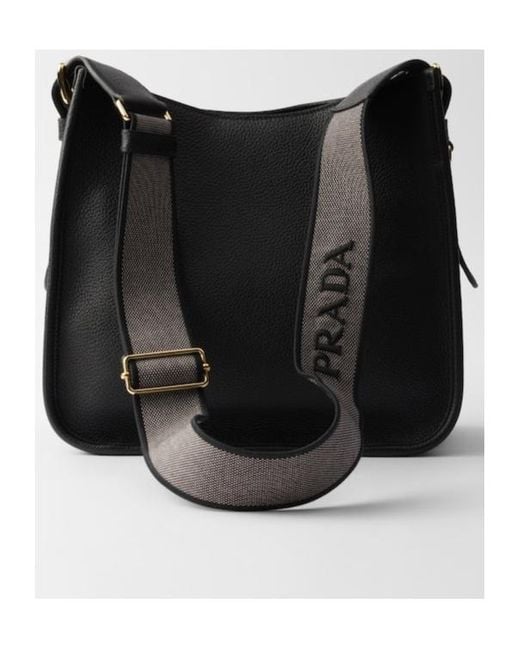 Prada Black Hobo Crossbody Bag