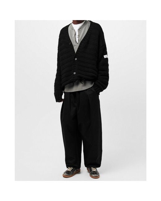 Maison Margiela Black Pleated Trousers for men