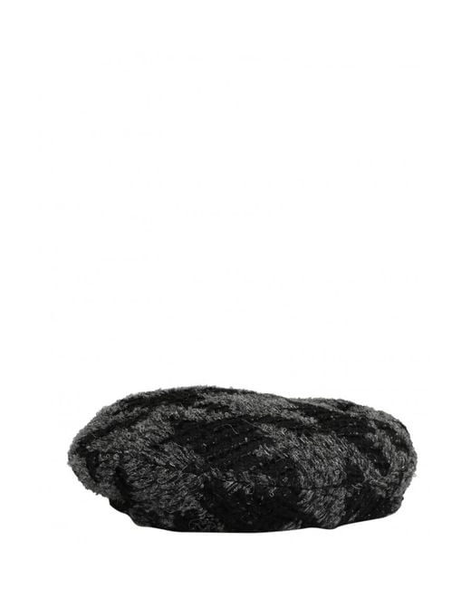 Maison Michel Black Tweed Beret
