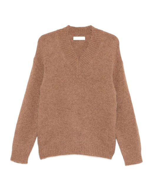 Entire studios Brown Deco V-Neck Sweater