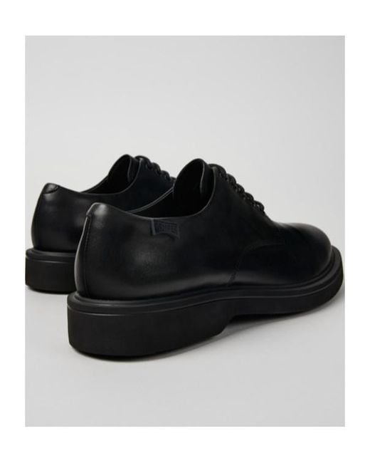 Camper Black Leather Lace Ups for men