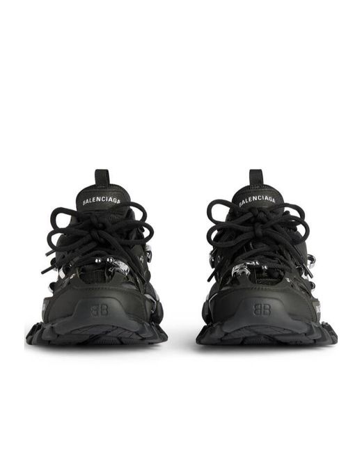 Balenciaga Black Track Piercing Sneakers for men