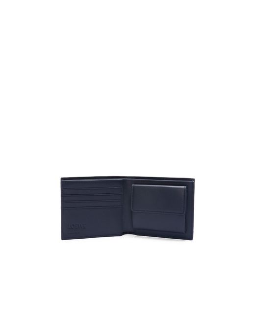 Loewe Blue Bifold Coin Wallet for men