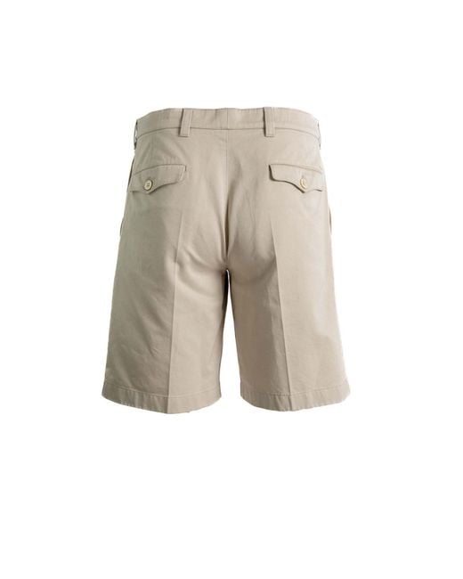 Prada Gray Pleated Tailored Shorts for men