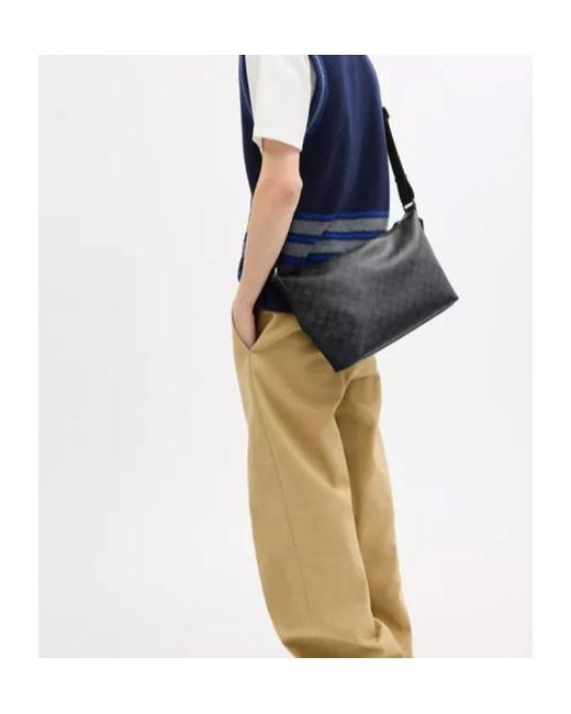 COACH Black Finn Crossbody Bag for men