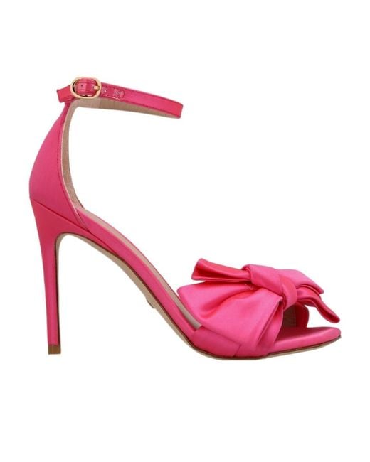 Stuart Weitzman Pink Nude Loveknot Sandals