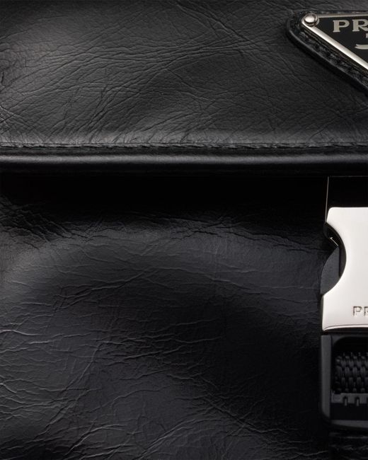 Prada Black Leather Smartphone Case for men