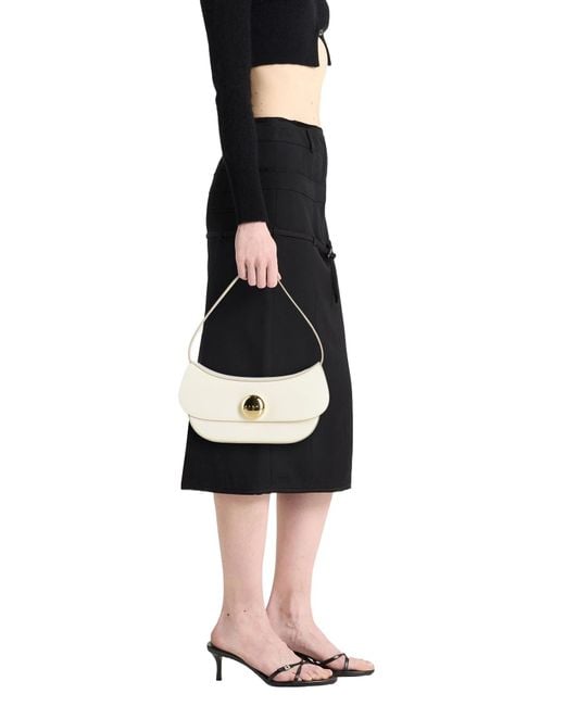 Marni White Minimalist Saddle Bag