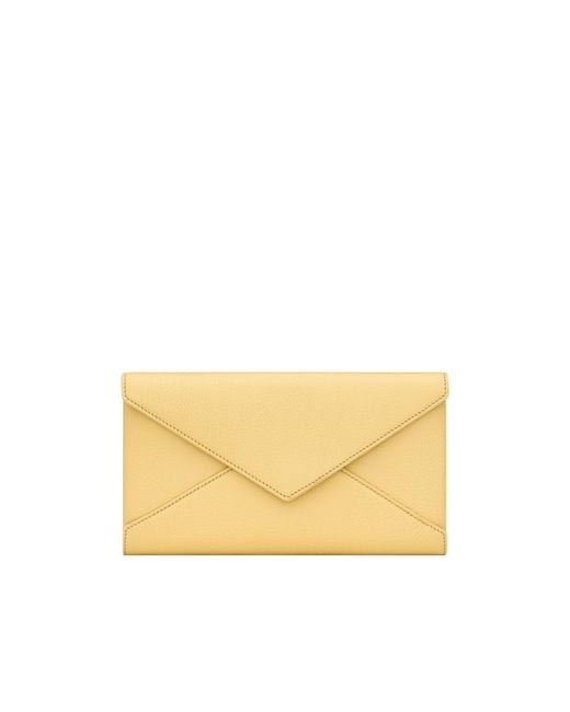 Saint Laurent Natural Letter Large Wallet