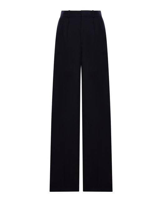 Saint Laurent Blue Wide-Leg Tailored Trousers