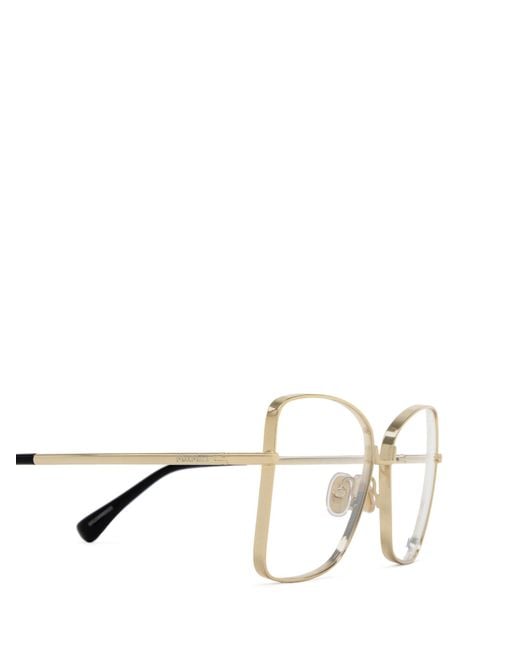 Max Mara White Square Frame Glasses