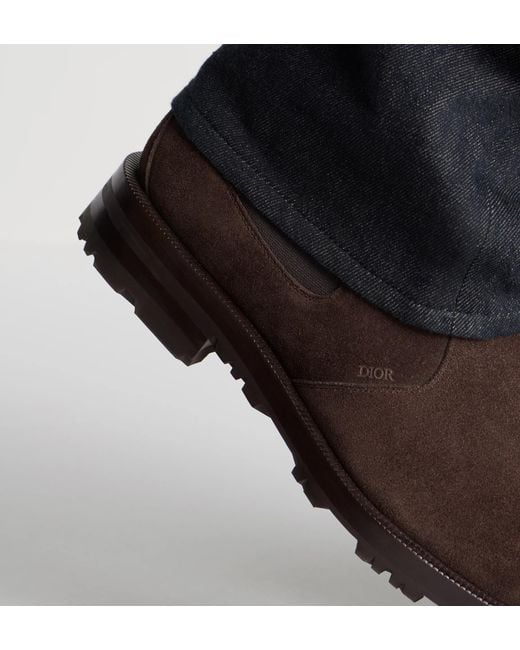 Dior Brown Homme Regency Chelsea Boots for men
