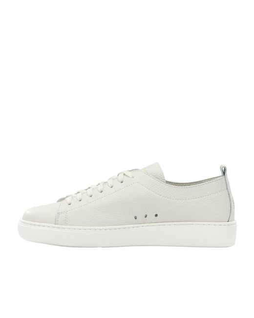 Henderson White Round-Toe Sneakers