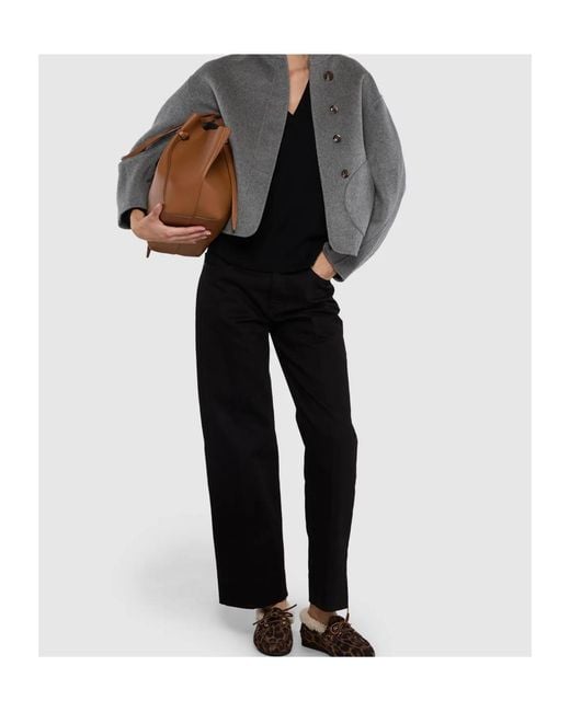Soeur Gray Short Wool Jacket
