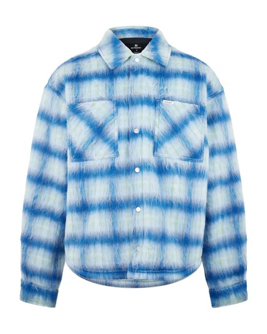 Represent Blue Shirt Jacket for men
