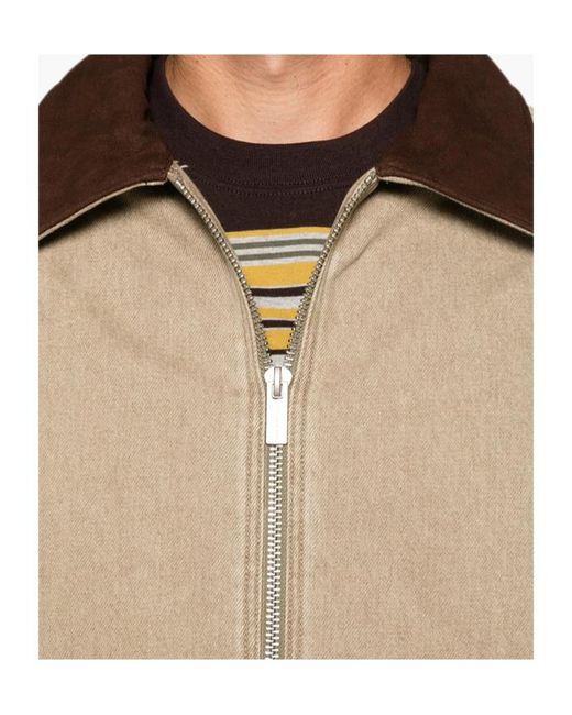 Drole de Monsieur Natural Zip-Fastening Long-Sleeve Jacket for men