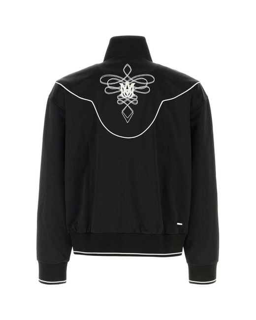 Amiri Black Western Track Jacket for men