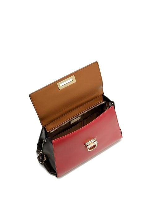 Ferragamo Red Logo Handbag