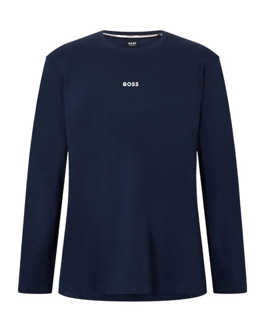Boss Blue Plaid Top for men