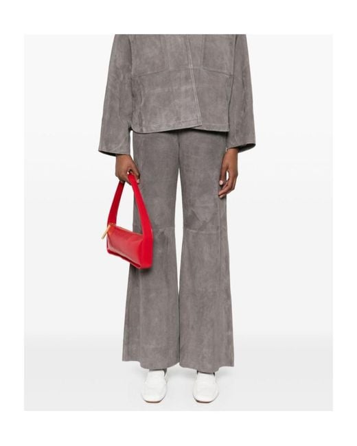 Forte_forte Brown Suede Trousers