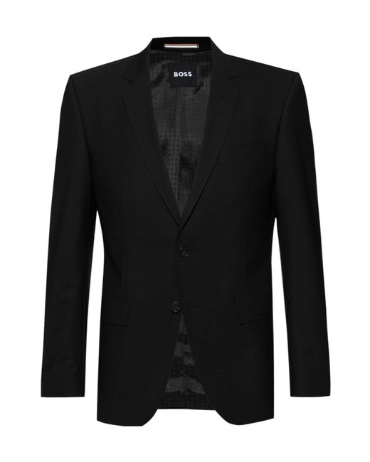 Boss Black Lapel Single-Breasted Blazer for men