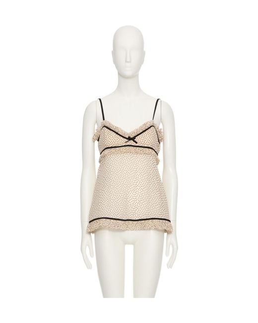Valentino Natural Polka Dot Camisole