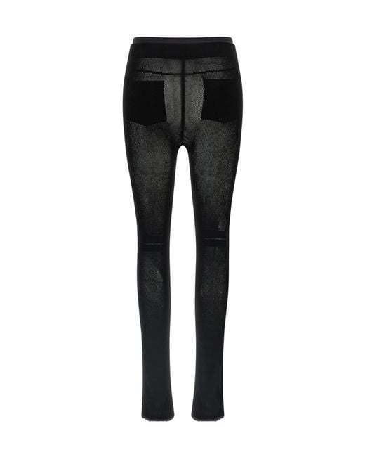 Issey Miyake Black Seen Unseen Mesh Pants