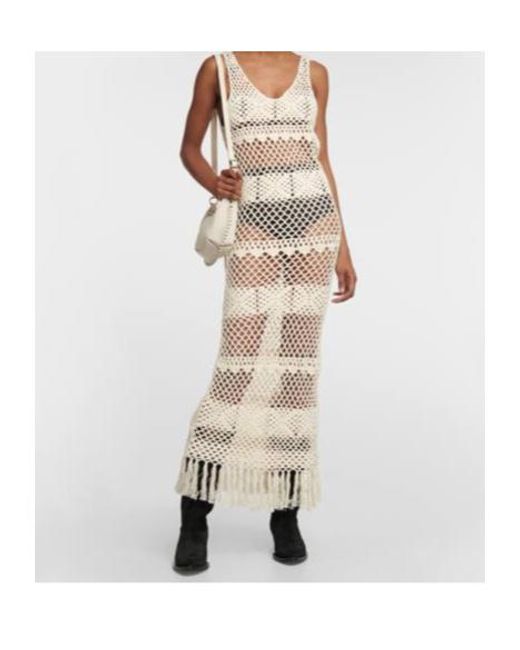 Dodo Bar Or White Dmitry Crochet Midi Dress